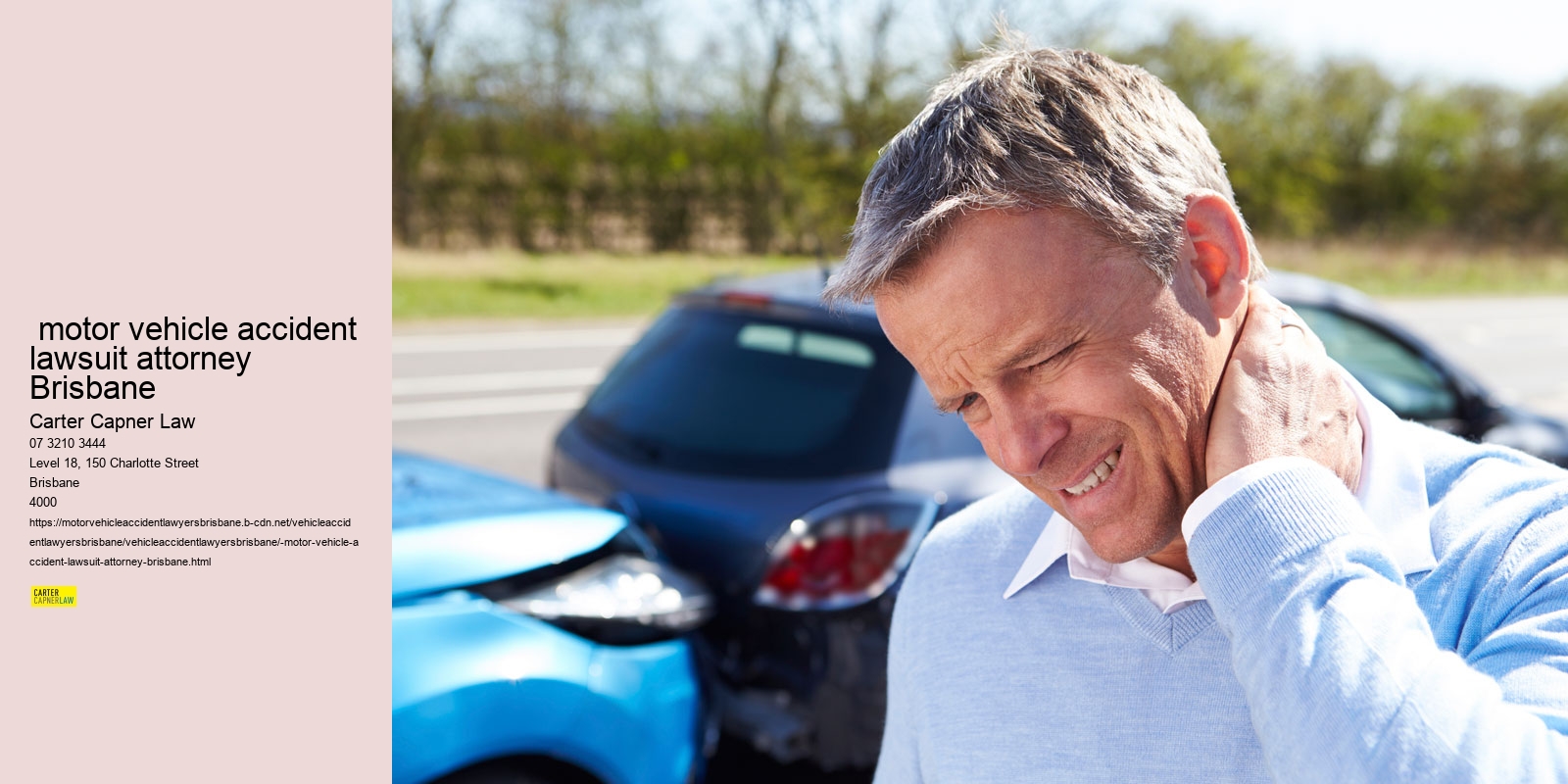  motor vehicle accident lawsuit attorney Brisbane      
